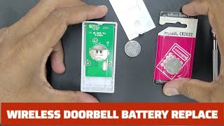 How To Change Battery Wireless Doorbell / Callingbell