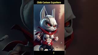 Chibi Cartoon Superhero