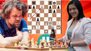 Epic chess game 102 Magnus Carlsen vs Hou Yifan