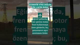 Otomatik Vitesle Sürüşte Bilmeniz Gereken 5 Kritik İpucu #automobile #otomatikvites