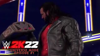 WWE 2K22 Universe Mode - Episode 1: Road To The Rumble (PART 2/2)