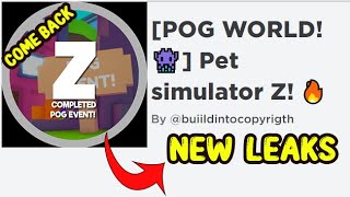 How to FIND and NEW LEAKS POG WORLD | Pet Simulator Z