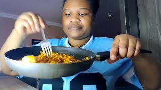 trying 3X spicy ramen noodles🥵🤯#ramennoodles #mukbang #southafrica