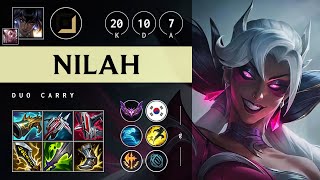 Nilah ADC vs Heimerdinger: Unstoppable - KR Master Patch 14.22