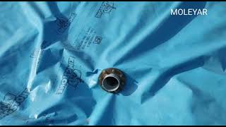 Connecting MS Flange to PVC pipe and HDPE Geomembrane