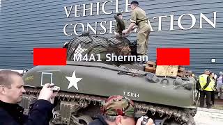 US tanks that saved Britain, M3 Lee/Grant and M4 Sherman tanks - Then and now #ww2 #tank #history