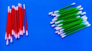 How to make cotton buds idea,