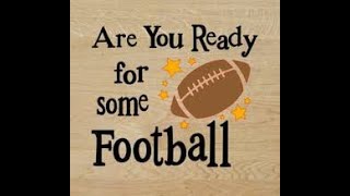 Are you ready for some FOOTBALL???