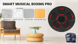 Smart Musical Boxing Pro with Gloves Included, Electronic Boxing Training Pad, Bluetooth iOS Android