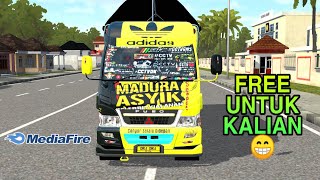 MOD BUSSID CANTER LIVERY MADURA ASYIK