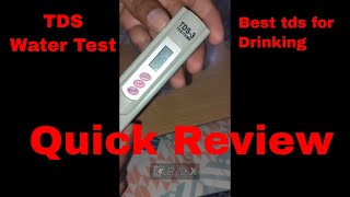 Water TDS Meter | Water Quality Tester | Best TDS for drinking water @khaliqonair