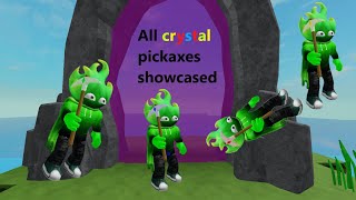 All elemental pickaxes showcased | Roblox Stranded