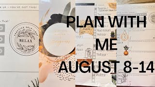 Let’s make a plan- Happy Planner Recovery Weekly Setup August 6-14, 2022