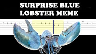 Suprise Blue Lobster Meme (Easy Guitar Tabs Tutorial)