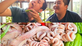 LÒNG DỒI TRƯỜNG SE ĐIẾU - Pig's gutsdai - dòn sần sật,món ngon hấp dẫn dễ làm | Gia Đình A Quắn