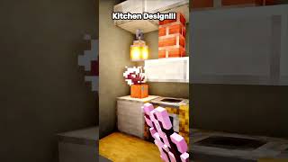 minecraft: a kitchen design in minecraft!!🍽️👩‍🍳#minecraft #shorts