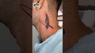 Feather with knife tattoo || Rudra Tattoo Studio ||