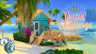 I attempted the 4x4 build challenge in The Sims 4 | Sulani Beach Bungalow | No CC