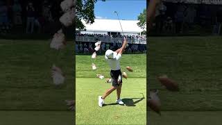 Xander Schauffele　SlowMotion Iron Shot ザンダーシャウフェレ　スイング　スローモーション　アイアン　正面　#shorts #golf