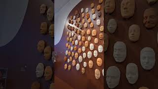 Creepy Wall of Face Masks #california