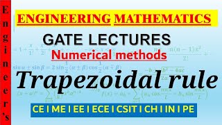 trapezoidal rule gate lecture lec-5 | numerical methods engineering mathematics