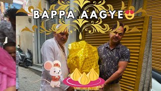 Ganapati Bappa humare grh aaye😍🐀 | Ganpati bappa welcome celebration | Middleclass Luxury Vlogs