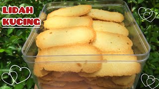 ANTI GAGAL !! TERNYATA MUDAH CARA BUATNYA || CUMA 2 TELUR RESEP KUE LIDAH KUCING SUPER RENYAH