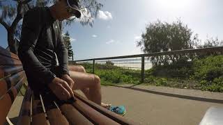 10.19km. 4:42/km  47m 50s Tugun to Kirra #miike2000