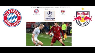 03/08/2022 Soccer Champions League FC Bayern Munich FC Red Bull Salzburg Allianz Arena in Munich