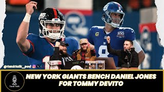 New York Giants Bench Daniel Jones for Tommy DeVito. Is Jones' Career OVER with in NY?