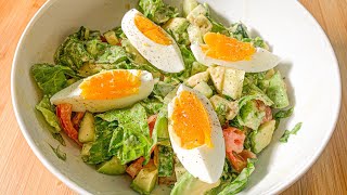 Healthy And Tasty! Avocado Tomato And Egg Salad Recipe