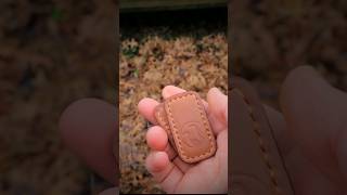 leather fidget slider flow 🤎 caribe leather goods 3x2 in shell cordovan