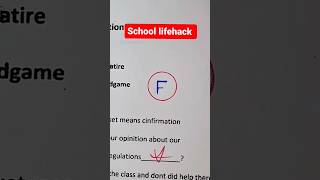 School Hack Test!! 🤔 #shorts #youtubeshorts #handyhacks