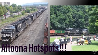 Altoona PA Hotspots! 2 Days on the Norfolk Southern PITL + Horseshoe Curve