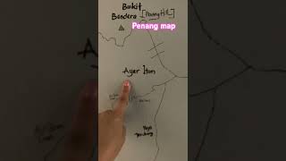 #map #beach #malaysia #penang #tropical