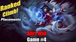 Ranked Climb [#4] Ahri Mid - Not exactly a comfort pick