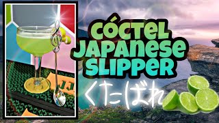 Cóctel japanese slipper ( licor de melón)