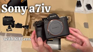 Sony a7iv with Kit Lens Unboxing, Accessories & Setting Up