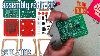 FM Radio Kit Assembly | Diy Electronic Project Kit | with charging system | @zero-zone420