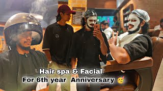 Hair spa & Facial done 😆 6th year Love Anniversary with partner 😍 #october312023 Analskyb Analdas