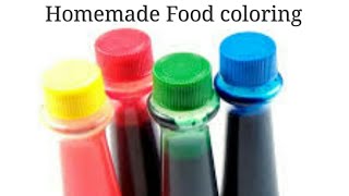 Homemade Food Coloring