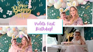 VIOLETS FIRST BDAY! Part 2 | Some Bunny is ONE party theme |