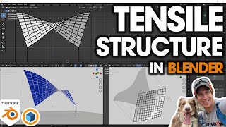 Modeling A TENSILE STRUCTURE in Blender - the Easy Way!