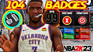 Türkce] NBA 2K23 BU BUILD 104 BADGE  🤯 ! 🚨BEST POINT GOD BUILD🚨 ! #nba2k23