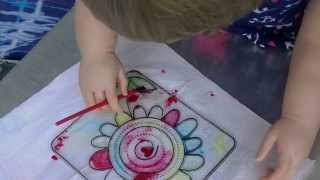 Painting Suncatchers with Reborn Toddler Kalani!