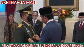 Presiden Jokowi Lantik Andika Perkasa Jadi Panglima TNI