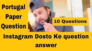 Portugal Immigration paper instagram dosto ka reply