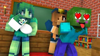 Monster School : CRAZY ZOMBIE LOVE CURSE CHALLENGE - Minecraft Animation