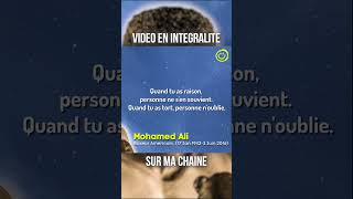 Apprend à surmonter tes difficultés avec la mentalité de Mohamed Ali #shorts #citations #quotes #win