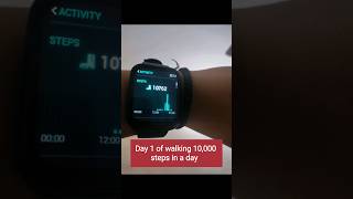 Day 1/30 of walking 10000 steps in a Day | 1st short| #10000steps #10000stepschallenge #shortvideo